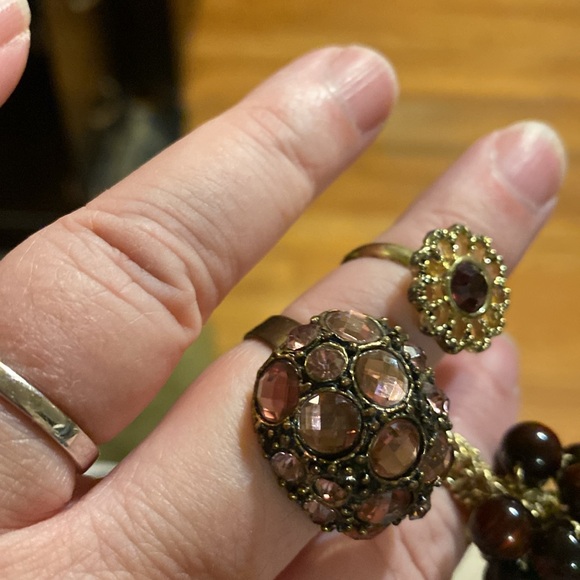 Elegant Statement Rings Set - Picture 9 of 10